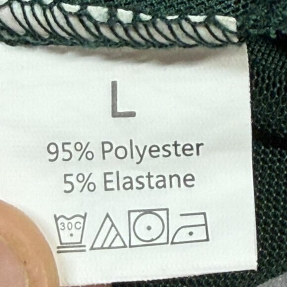 Sheer Lace Trim Nightgown Slip Dress Womens Large Green Halter Mesh Lingerie - Picture 9 of 10